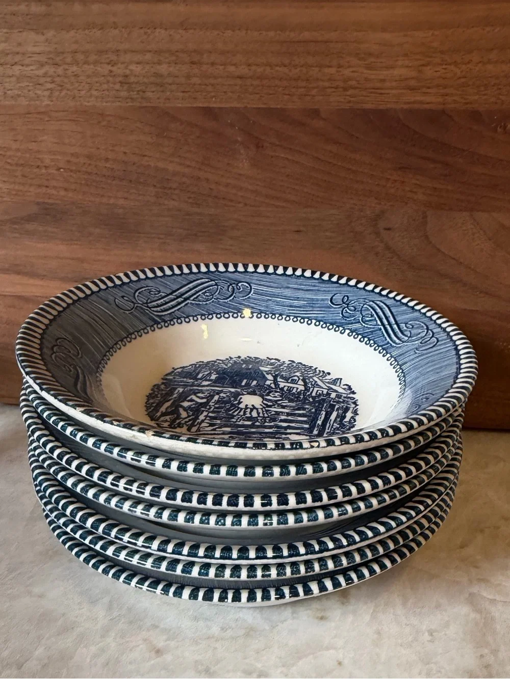 Vintage Royal China Currier and eves fruit bowls -7